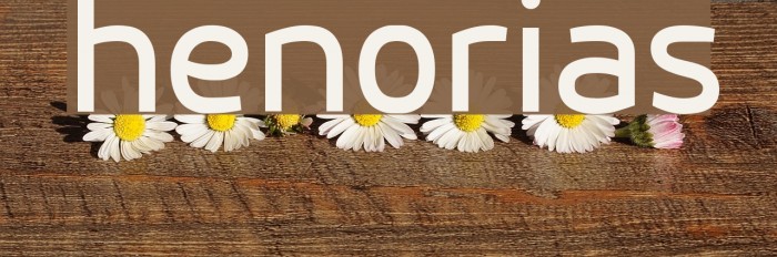 henorias Font examples