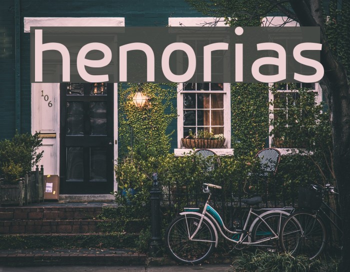 henorias Font examples