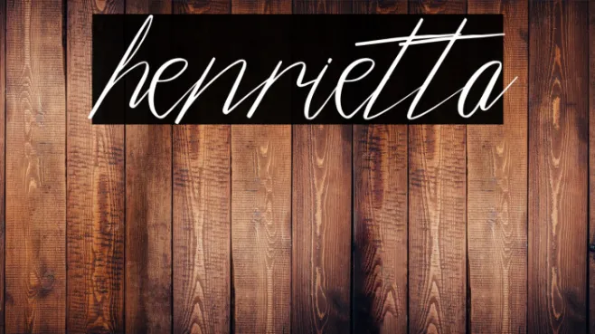 henrietta Example 1