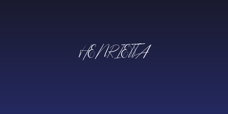 henrietta Social Header