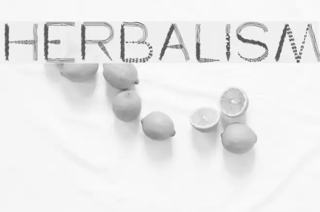 herbalism Font examples