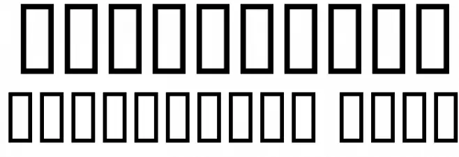 heresy Font OTHER CHARS