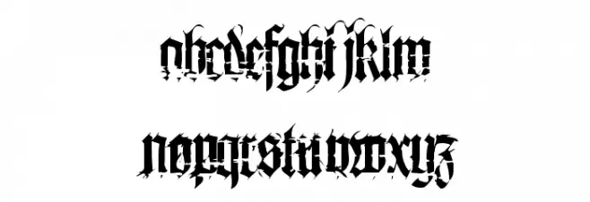 heresy Font UPPERCASE