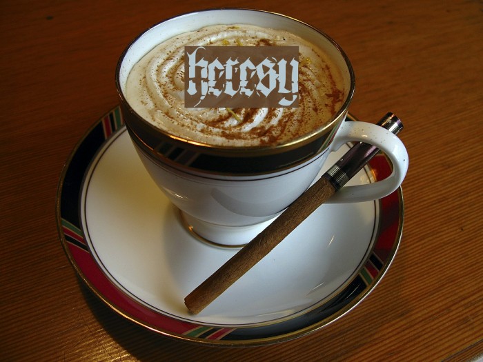 heresy Font examples