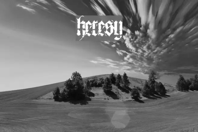 heresy Font examples