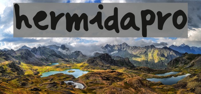 hermida_pro Шрифта examples