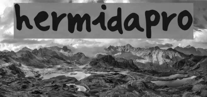 hermida_pro Шрифта examples