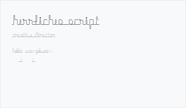 herrliches script Business Card