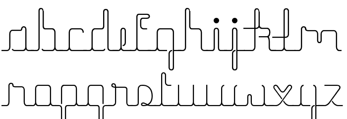 herrliches script Font LOWERCASE