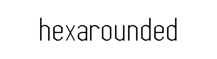 hexarounded  font caratteri gratis