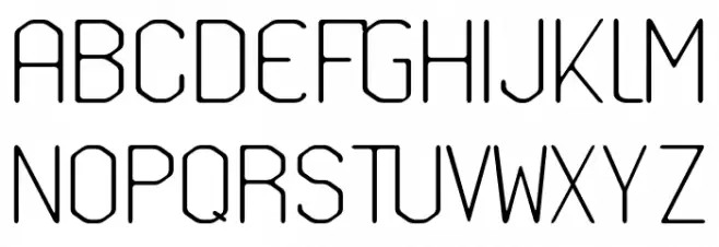 hexarounded Schriftart Groß