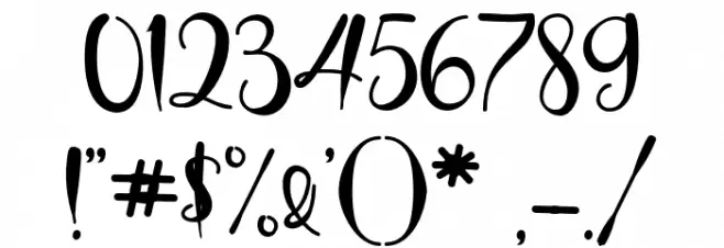 heySweety Font OTHER CHARS