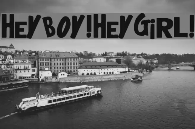 heyboy!heygirl! Font examples