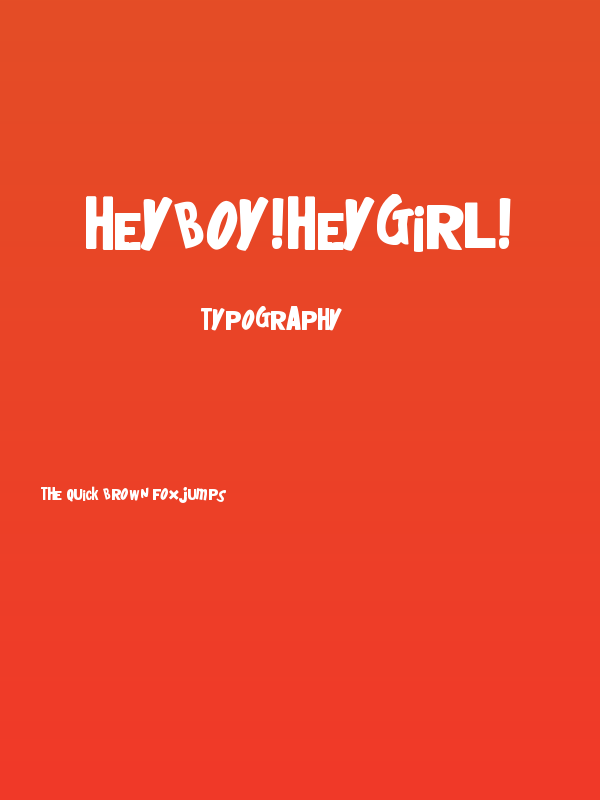 heyboy!heygirl! Poster