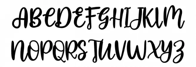 heysweet Schriftart Groß