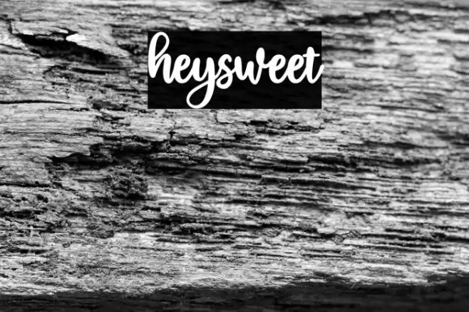 heysweet Font examples