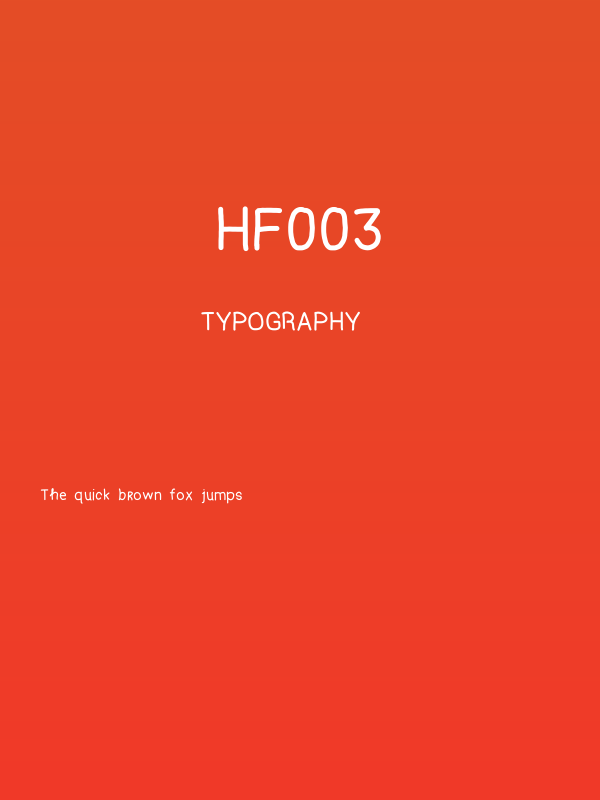 HF003 Poster