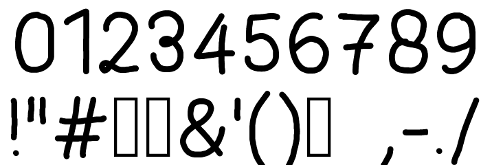 HF004 Font OTHER CHARS