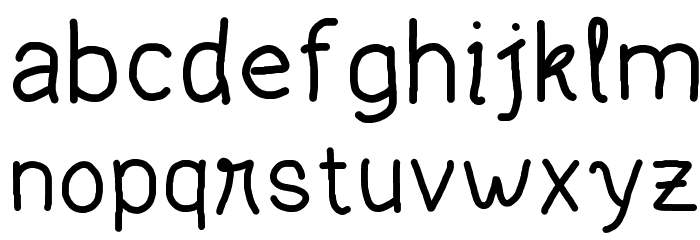 HF004 Font LOWERCASE