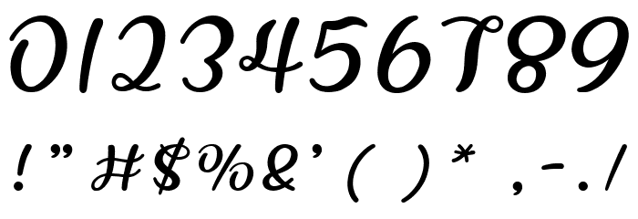 HFBestWishes Font OTHER CHARS