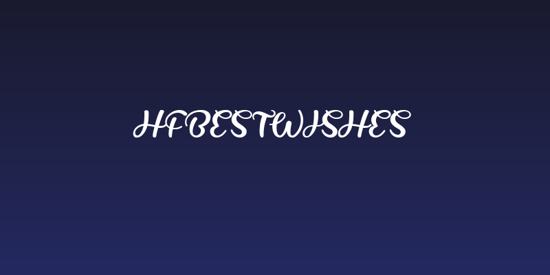 HFBestWishes Social Header