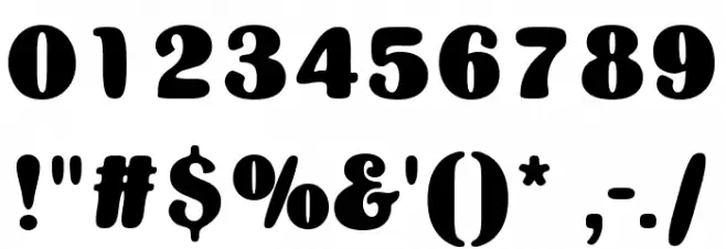 HFBonBon Font OTHER CHARS