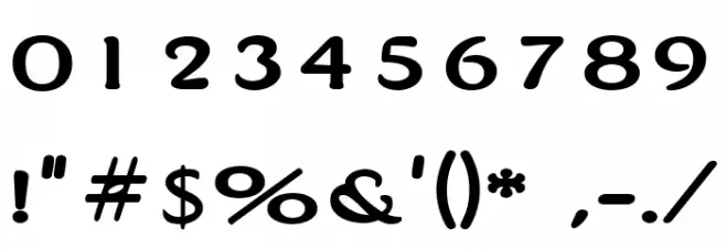 HFBone Font OTHER CHARS