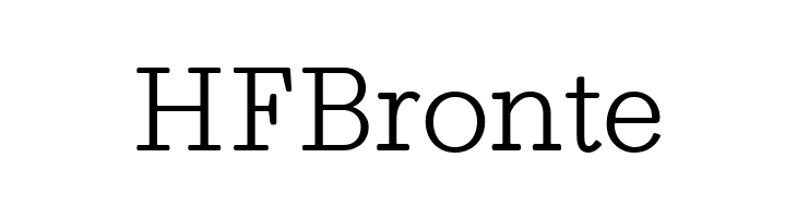 HFBronte  नि: शुल्क फ़ॉन्ट्स डाउनलोड