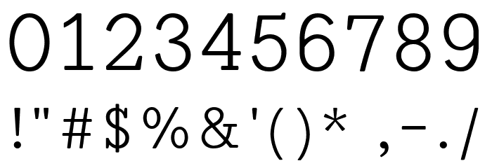 HFBronte Font OTHER CHARS