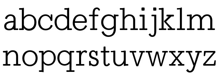 HFBronte Font LOWERCASE