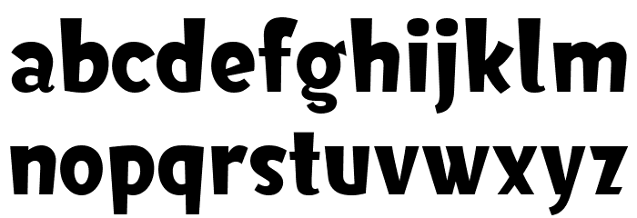 HFCheers Font LOWERCASE