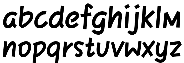 HFComic Font LOWERCASE