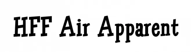 HFF Air Apparent  Free Fonts Download