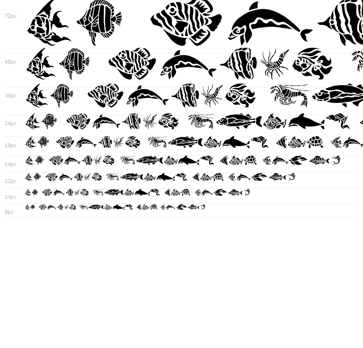 HFF Aqua Stencil Waterfall