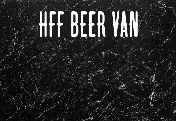 HFF Beer Van Font examples
