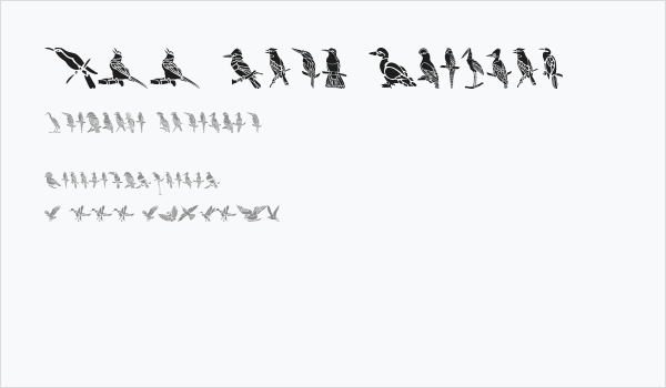 HFF Bird Stencil Business Card