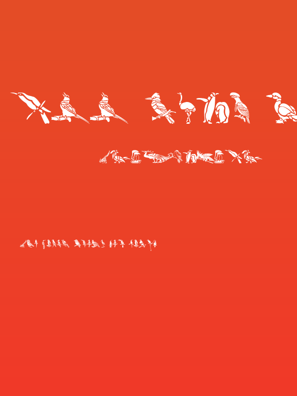 HFF Bird Stencil Poster