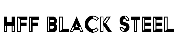 HFF Black Steel Font