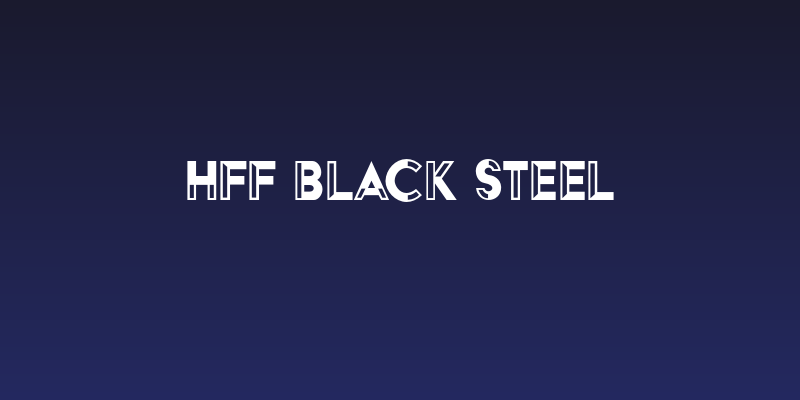HFF Black Steel Social Header