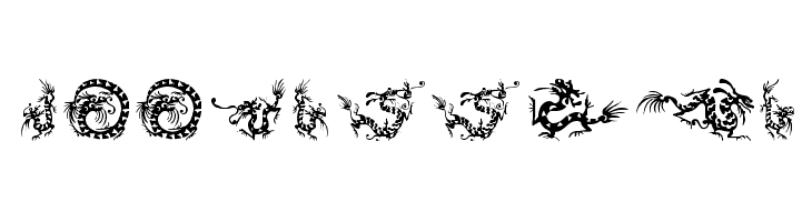 HFF Chinese Dragon  Frei Schriftart Herunterladen