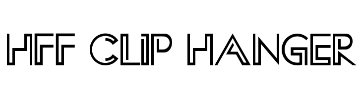 HFF Clip Hanger Font