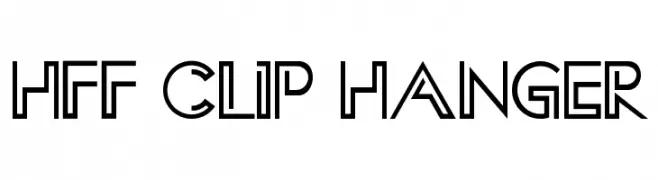 HFF Clip Hanger  Fuentes Gratis Descargar