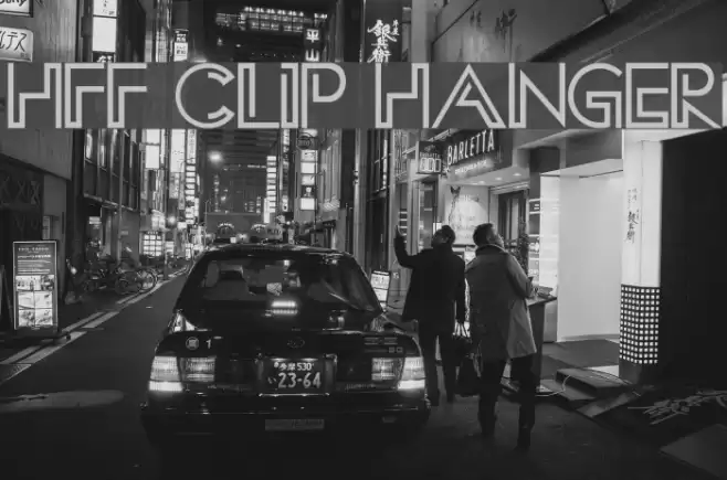 HFF Clip Hanger Font examples