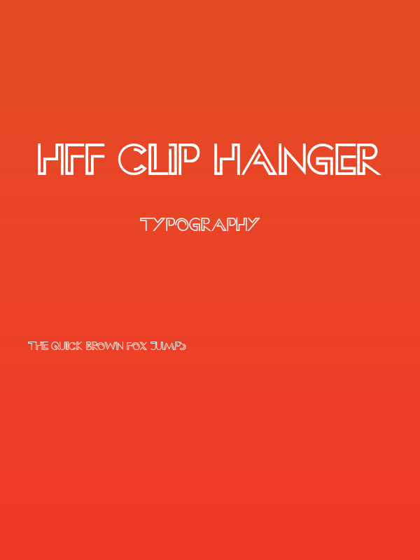HFF Clip Hanger Poster