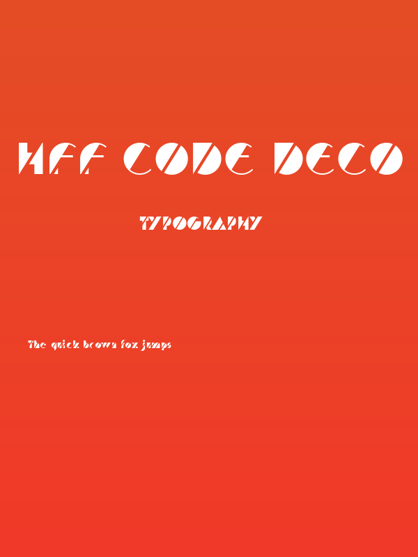 HFF Code Deco Poster