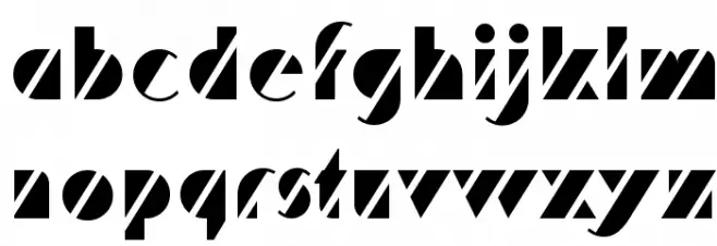HFF Code Deco Font Litere mici