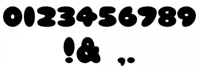 HFF Cotton Balls Font OTHER CHARS