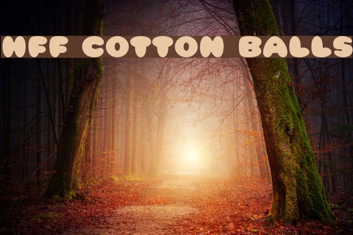 HFF Cotton Balls Font examples