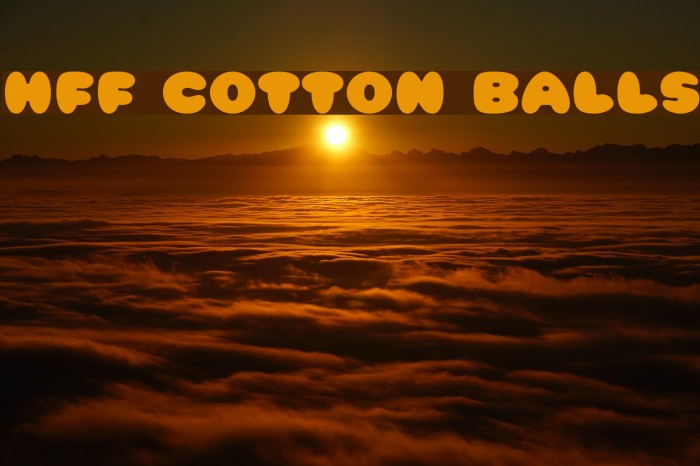 HFF Cotton Balls Font examples