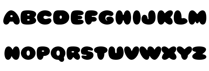 HFF Cotton Balls Font LOWERCASE